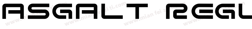 asgalt regular字体转换
